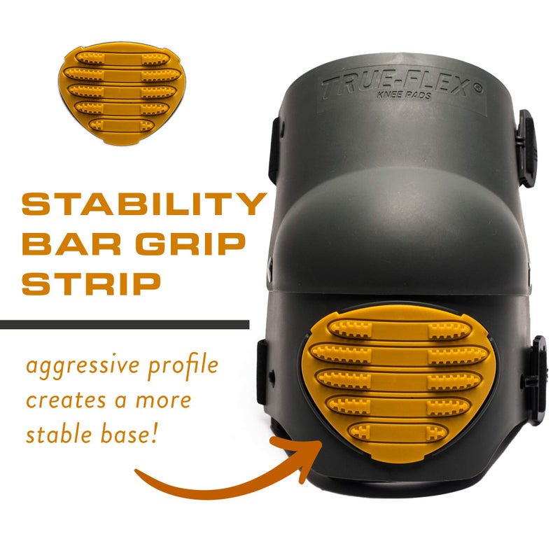 TSE Safety TSE سلامة - وسادات فوم مرنة للعمل على الركبة TSE-TFLX-XL - أحزمة مزدوجة قوية مضادة للانزلاق حماية مريحة للركبة قابلة للتنفس للاستخدام الداخلي والخارجي - XL، أسود وأصفر - Image 2
